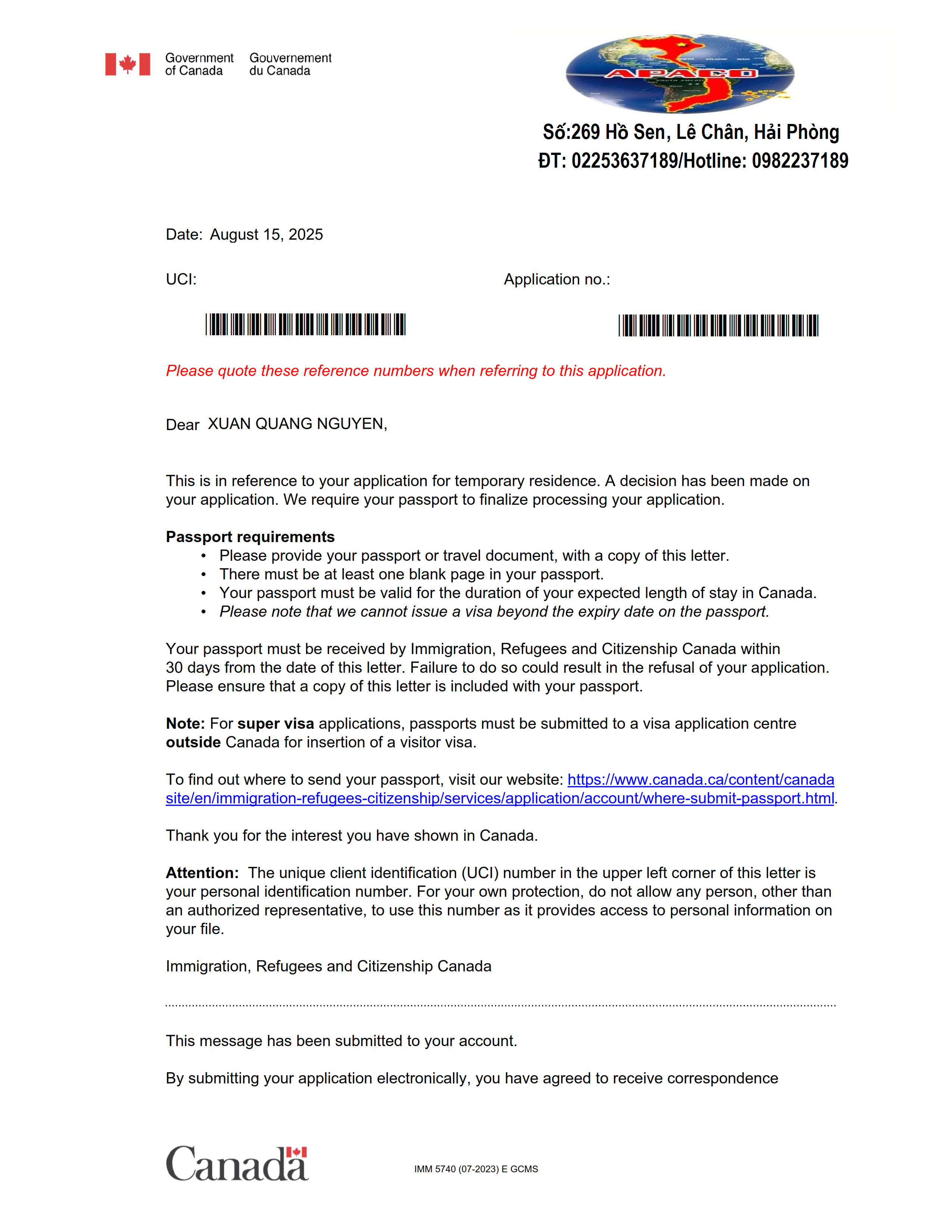 𝐓𝐈𝐍 𝐕𝐔𝐈 𝐂𝐔𝐎̂́𝐈 𝐓𝐔𝐀̂̀𝐍 – 𝐕𝐈𝐒𝐀 𝐃𝐔 𝐋𝐈̣𝐂𝐇 𝐂𝐀𝐍𝐀𝐃𝐀 Đ𝐀̃ 𝐕𝐄̂̀ 𝐓𝐀𝐘 𝐊𝐇𝐀́𝐂𝐇 𝐇𝐀̀𝐍𝐆 𝐀𝐏𝐀𝐂𝐎